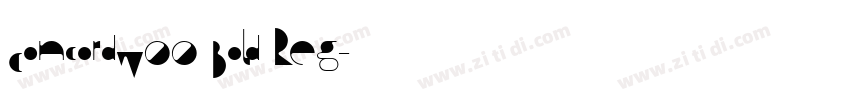 ConcordW00 Bold Reg字体转换
